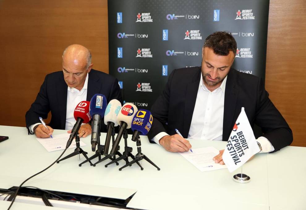 توقيع اتفاقية شراكة بين Cablevision و Beirut Sports Festival